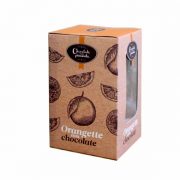 Casca de laranja confitada com chocolate negro